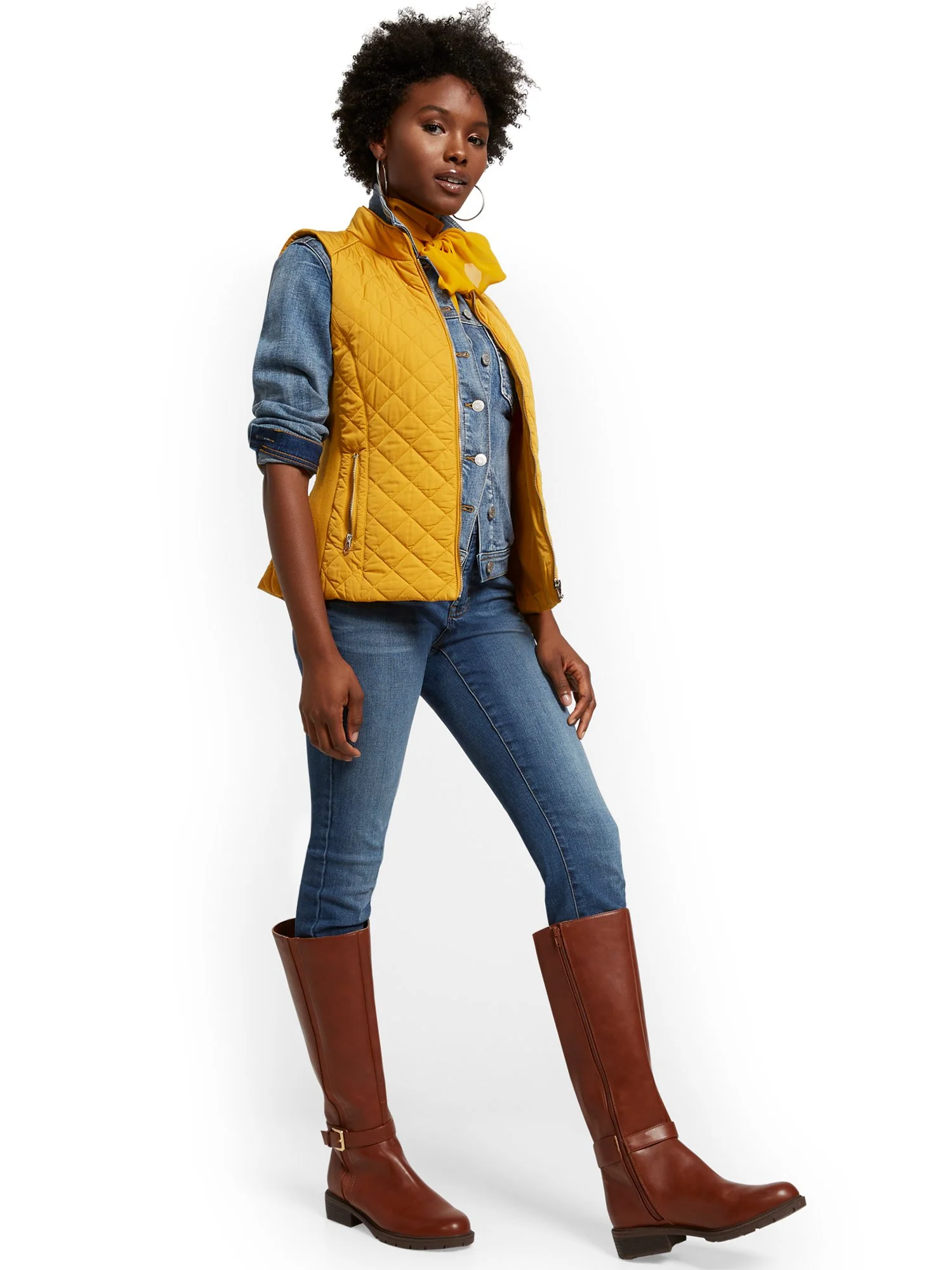Zip-Front Quilted Vest - Image 27
