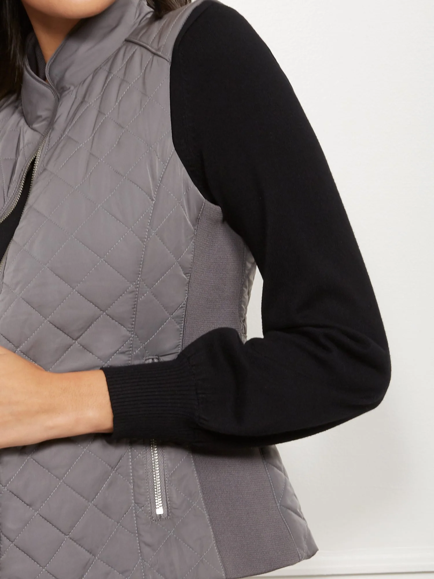 Zip-Front Quilted Vest - Image 31