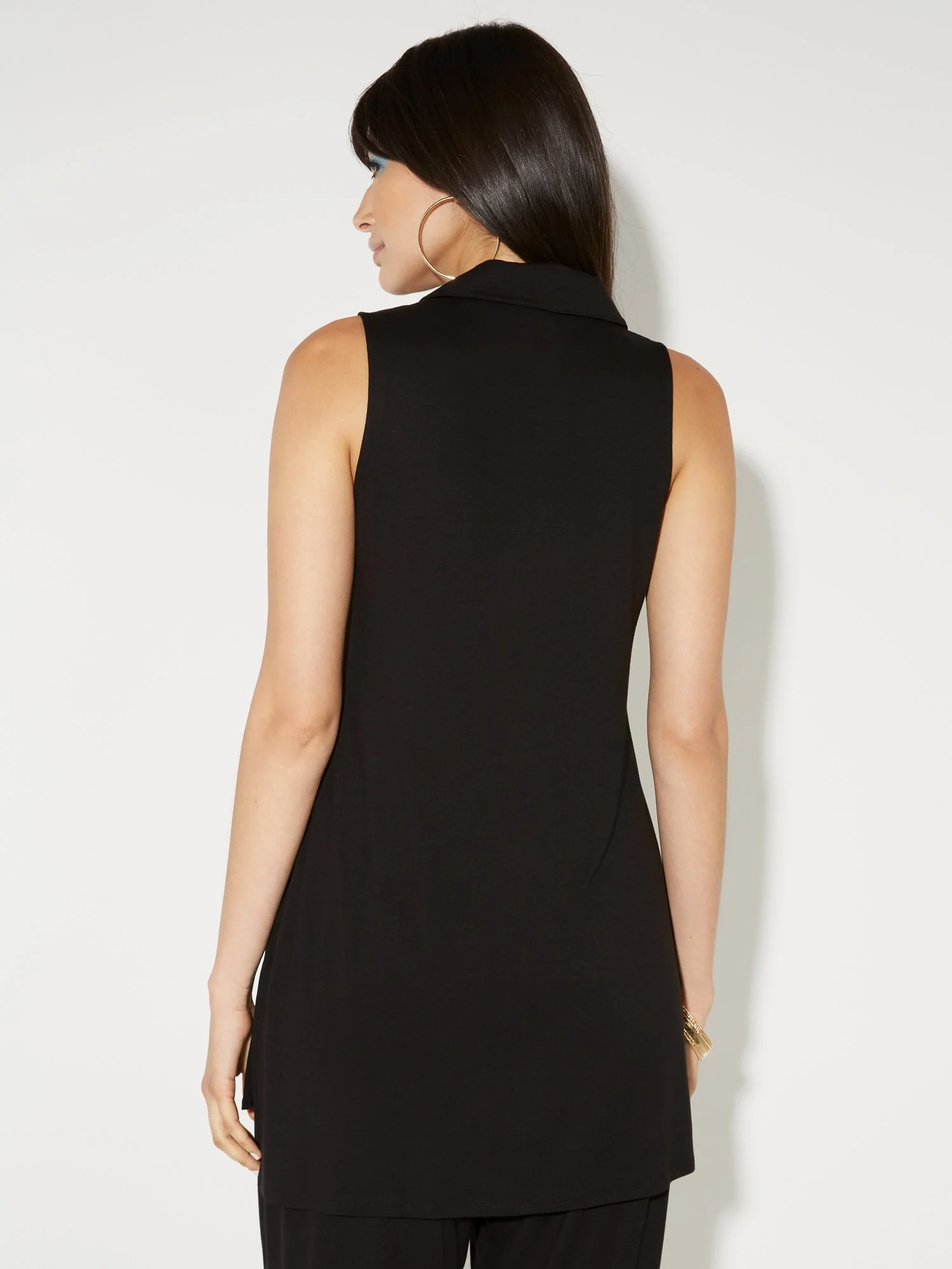 Zip-Front Tunic Top - NY&C Style System - Image 3