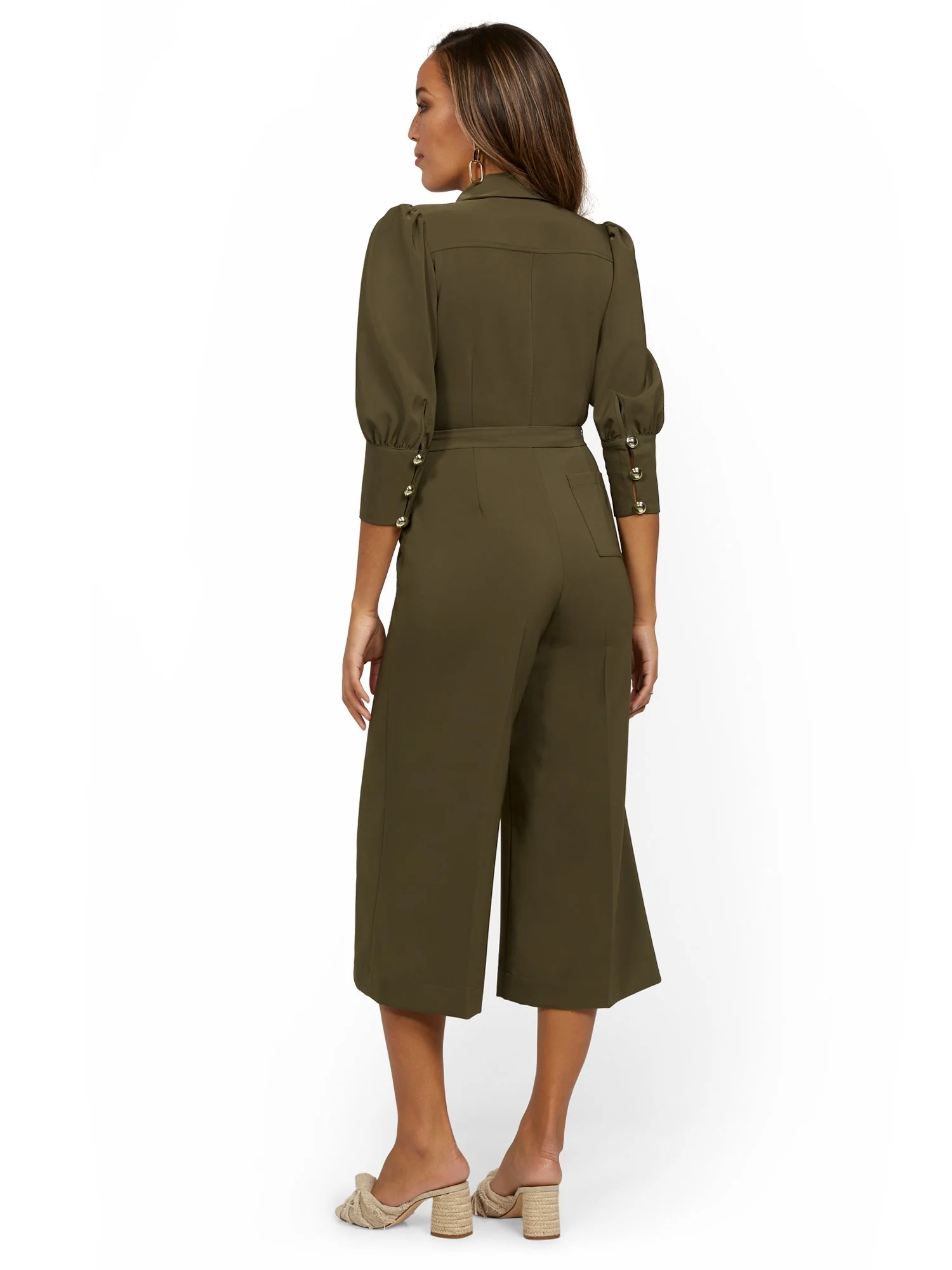 Zip-Front Wide-Leg Jumpsuit - Image 3