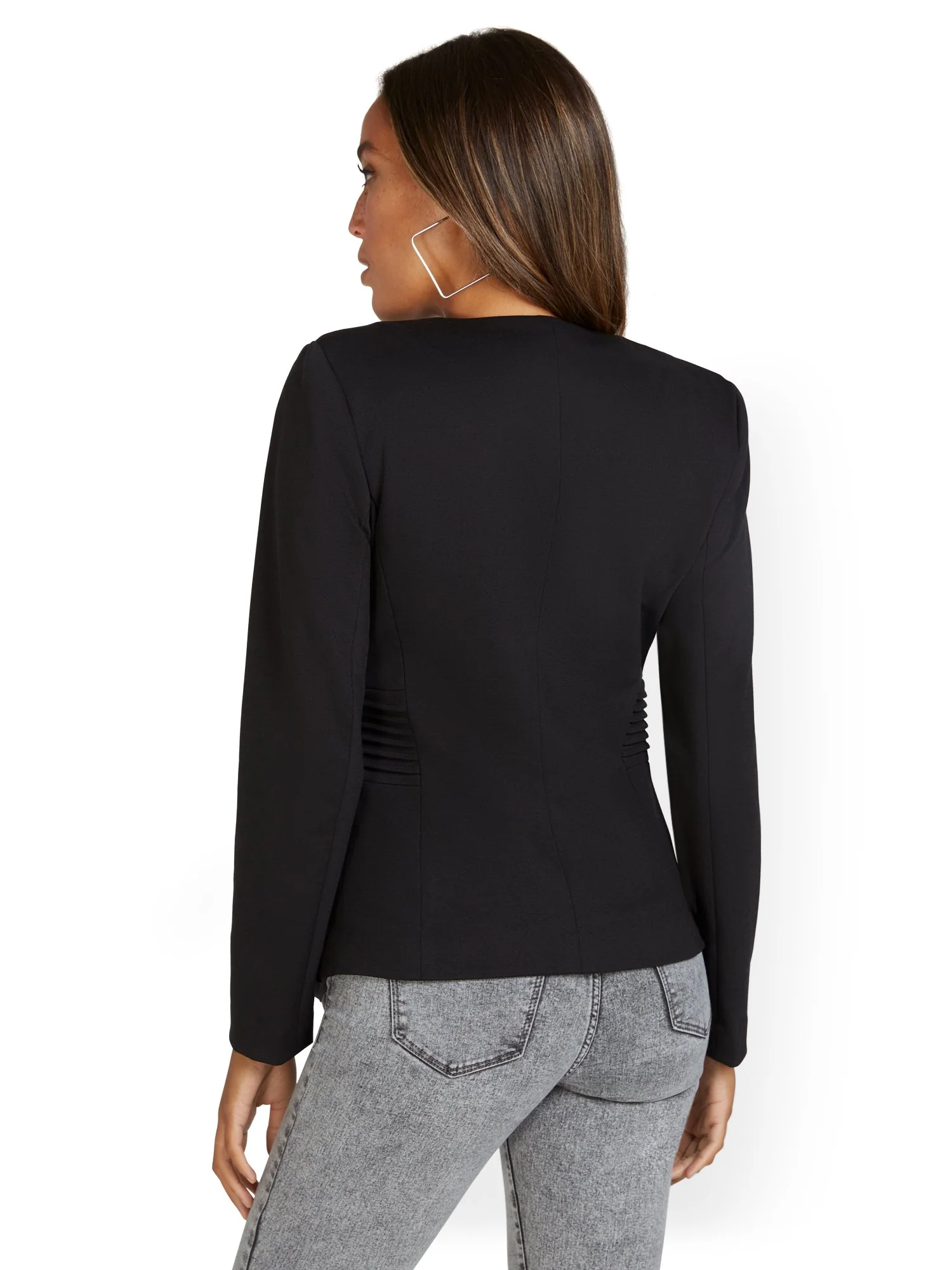 Zip-Up Ponte Blazer - Image 3