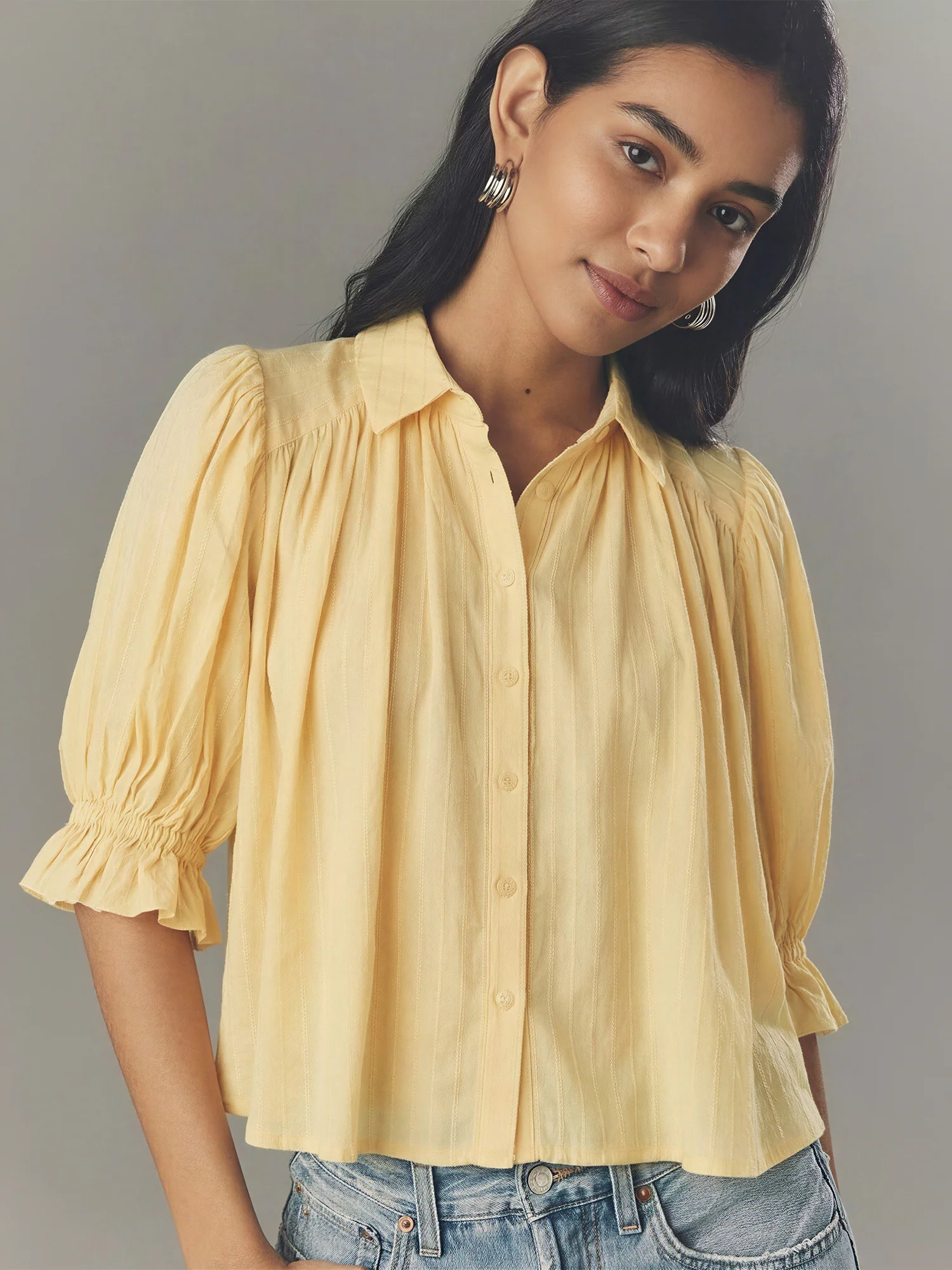 Zoey Pin Tuck Blouse