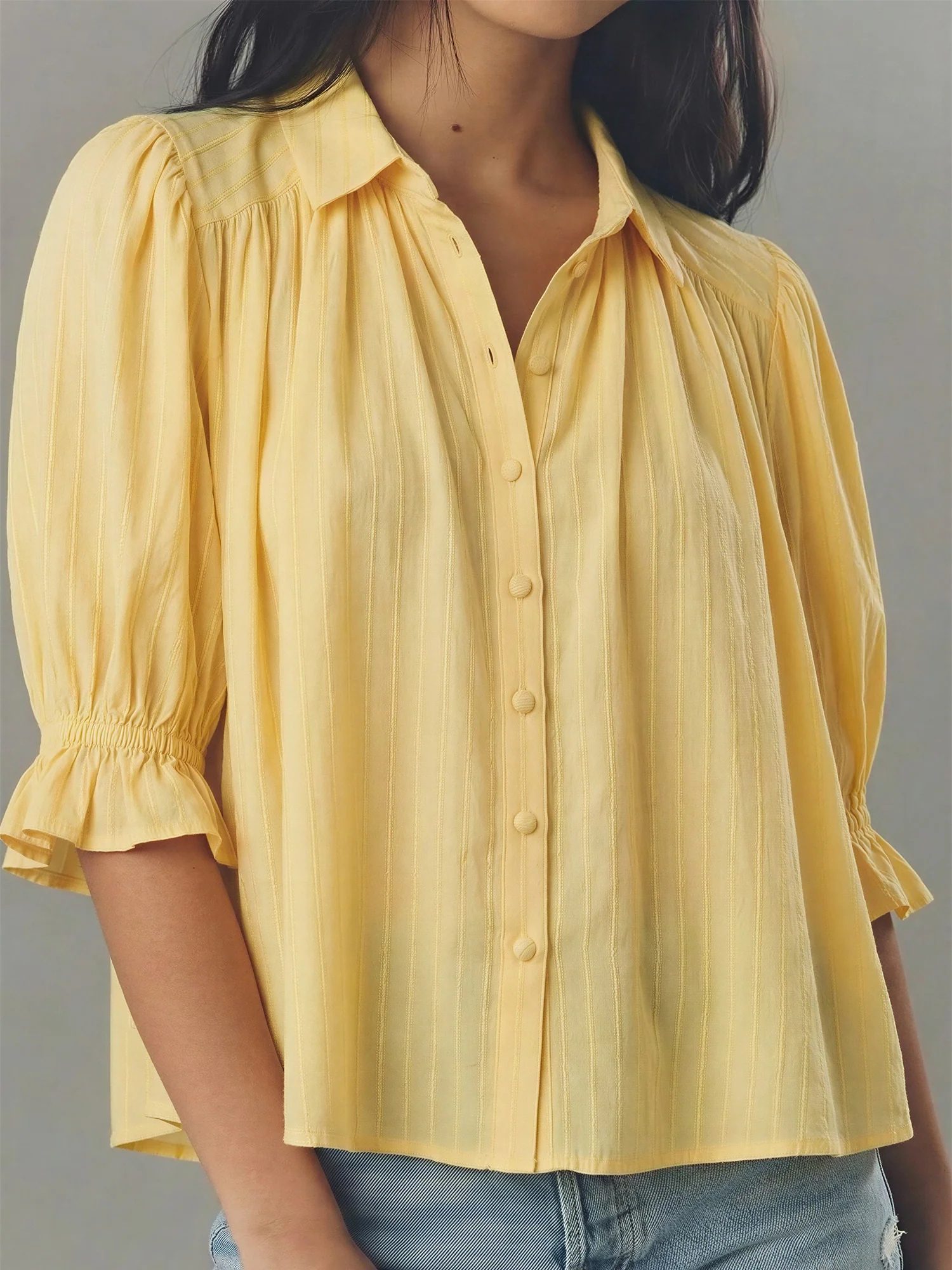 Zoey Pin Tuck Blouse - Image 3